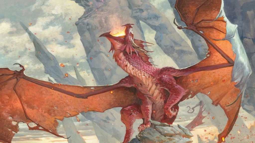 An Ancient Red Dragon in Dungeons and Dragons