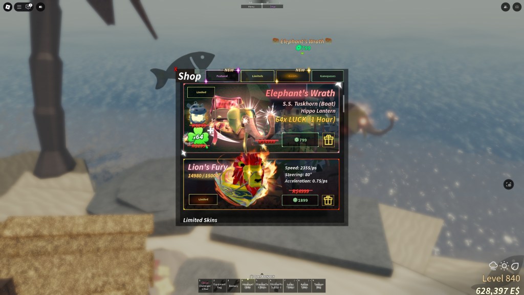 All new boats and bundles in Fisch Animal update