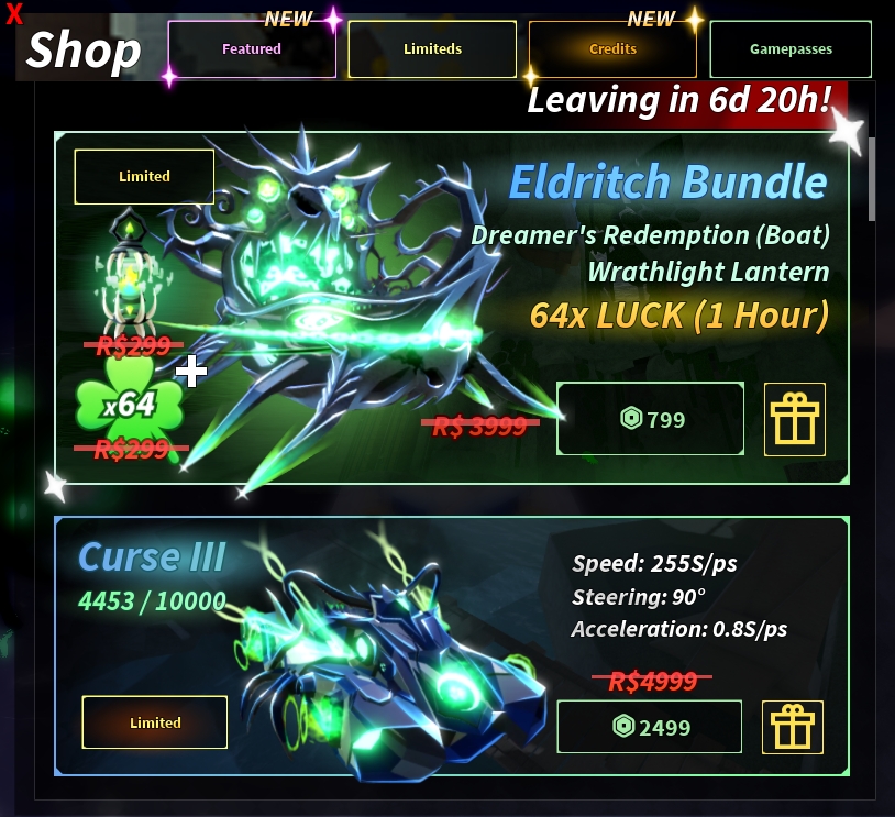 All limited Dreamer boats in Fisch