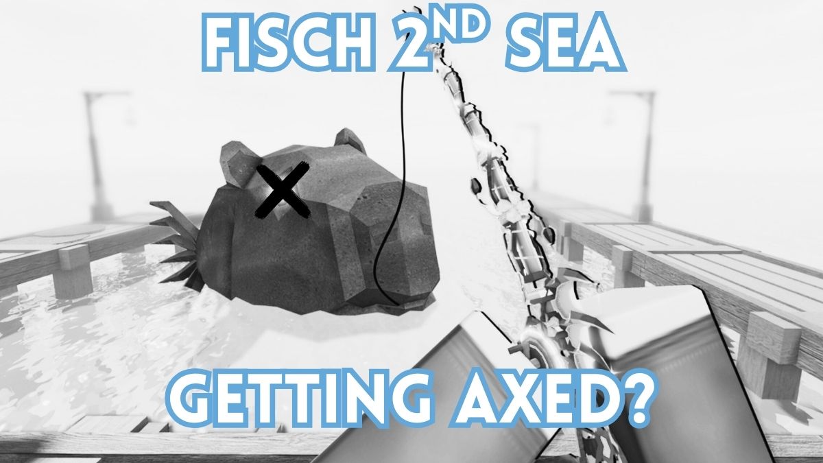 A person is reeling in a dead cappy bara fish with the title on top and bottom of the page