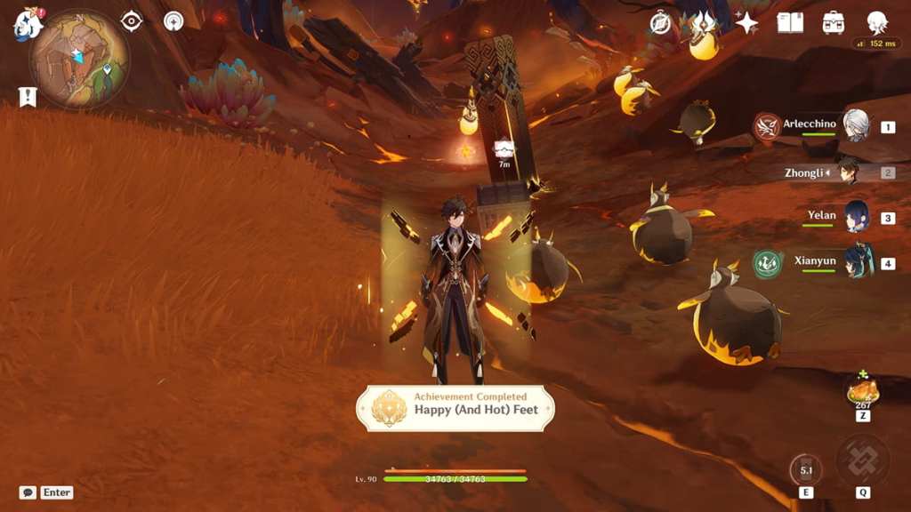 Happy (And Hot) Feet achievement