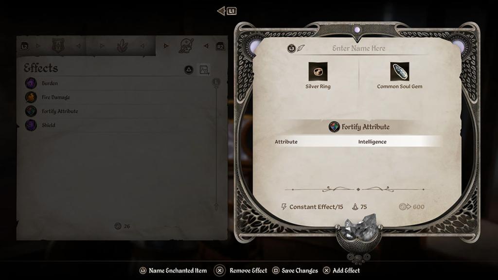 The enchanting menu. 