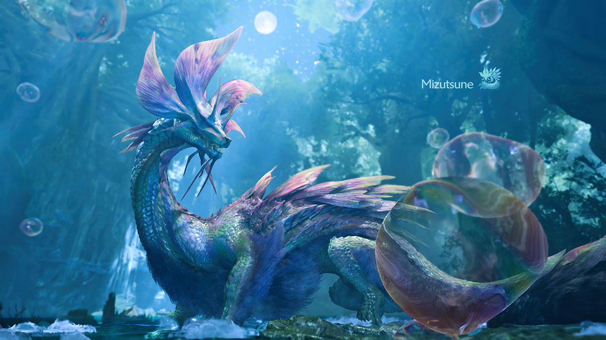 The Mizutsune in Monster Hunter Wilds.