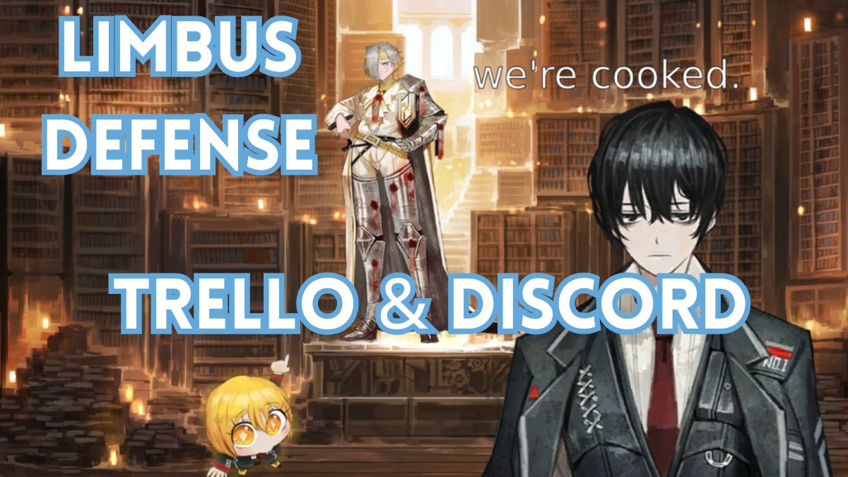 A game cover of Limbus Defense with the title on top and bottom of the page