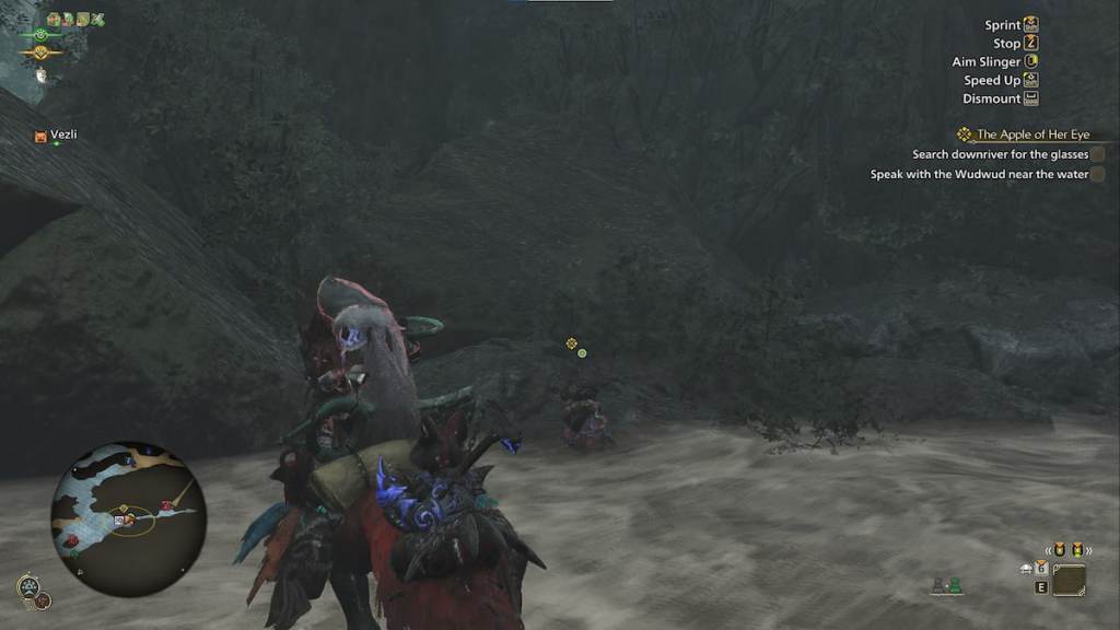 Downriver in Apple Eye quest - Monster Hunter Wilds