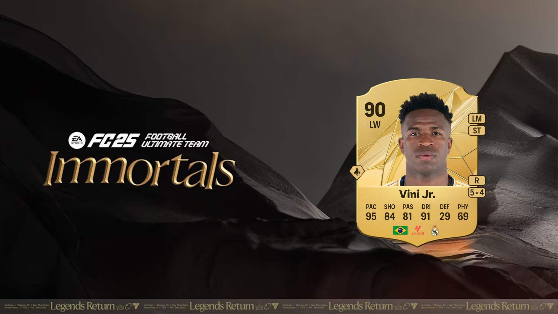 Vinicius as one of the best players to use in EA FC 25 Tu Eres Mi Idolo Evolution