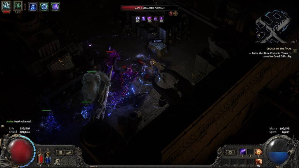 Traveling through The Molten Vault in Path of Exile 2