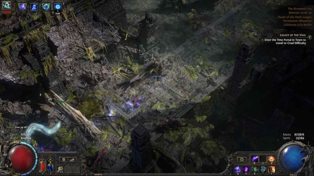 Searching for the entrance to The Molten Vault in Path of Exile 2