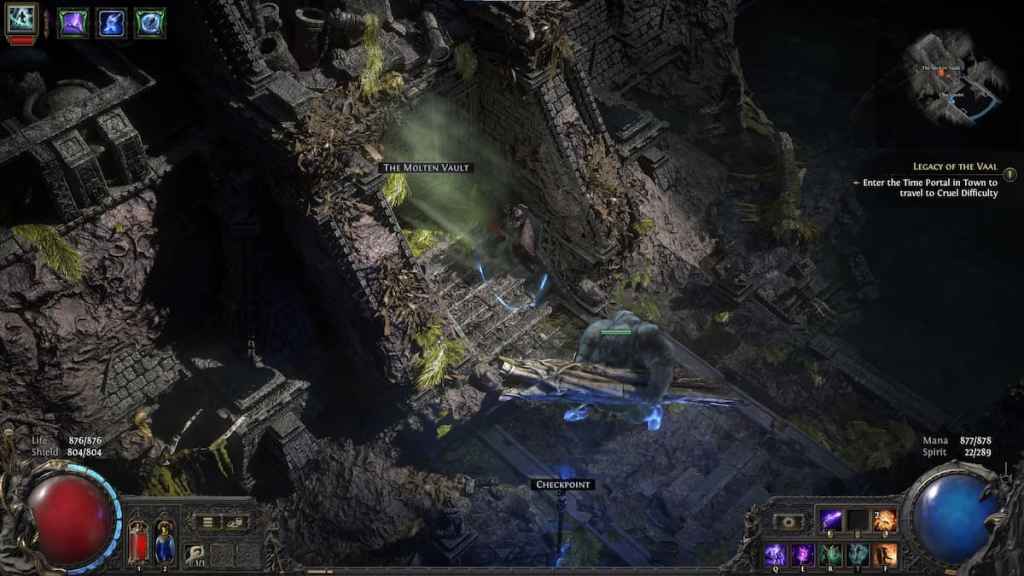 The Molten Vault Entrance in Path of Exile 2