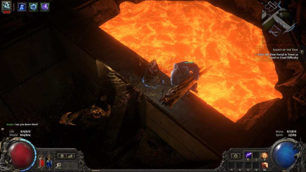 Traveling through The Molten Vault in Path of Exile 2