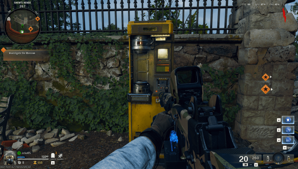 Machine to fill canister in Black Ops 6 Shattered Veil