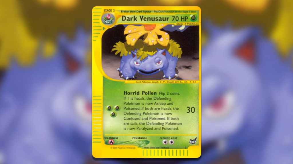 Dark Venusaur #7 card art