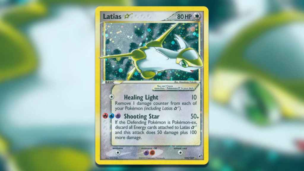 Screenshot of Pokemon TCG Holofoil Latias (Star) – Deoxys