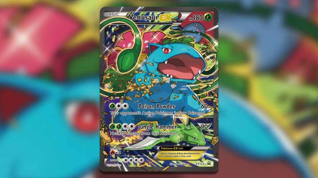 Holofoil Venusaur EX XY123 card art