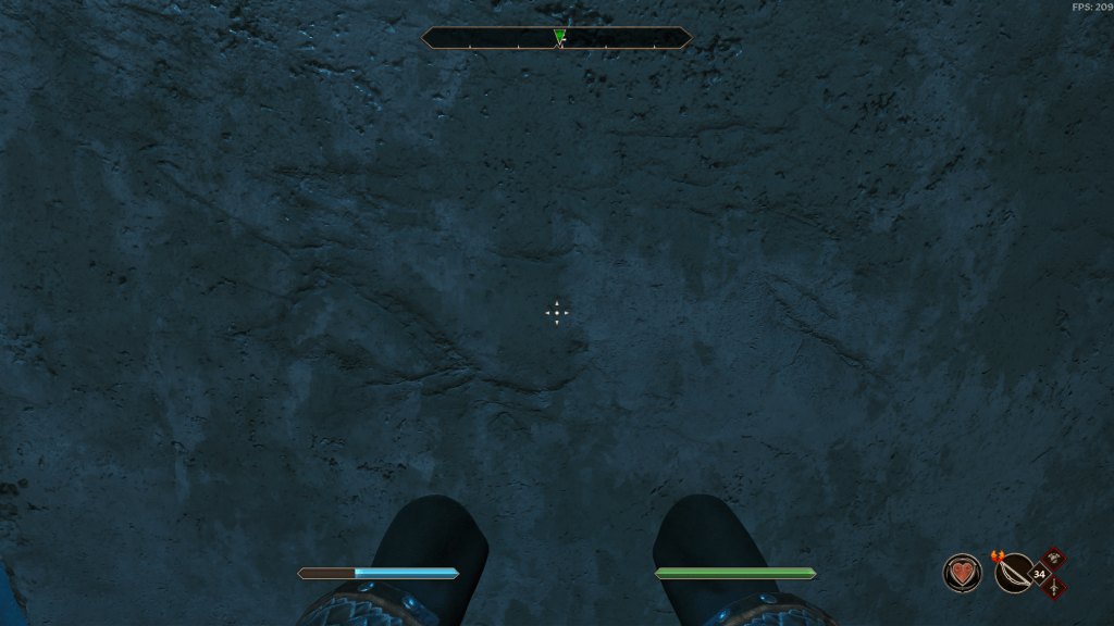 Standing in front of the magic pillar