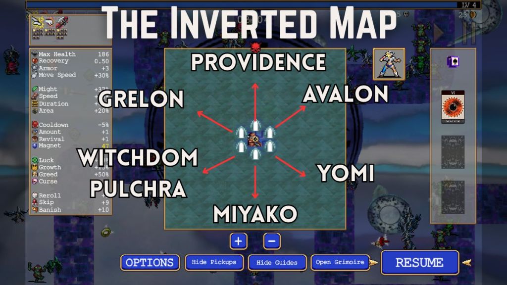 A map showing the locations of the new worlds from The Inverted Junction