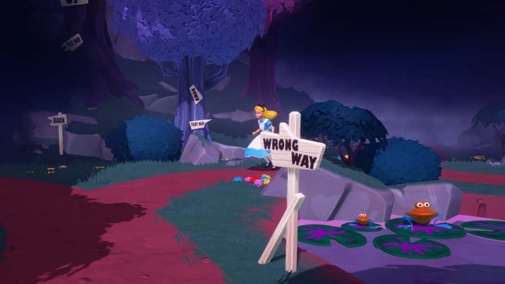 Alice running through wonderland in DDV