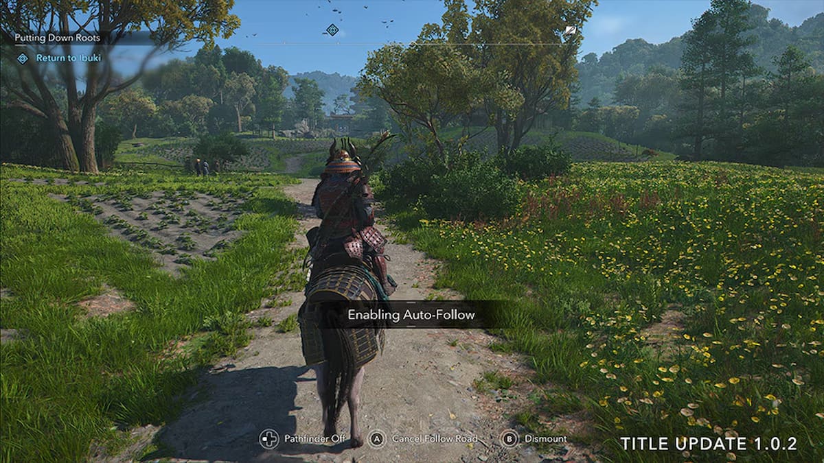 Using Auto Follow in AC-Shadows