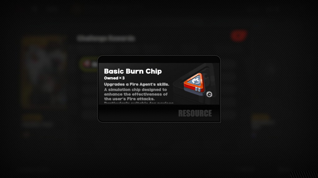 Basic Burn Chip is ju fufu's skill update material