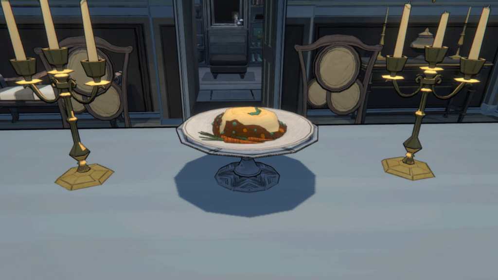 Blue Prince dining room dish