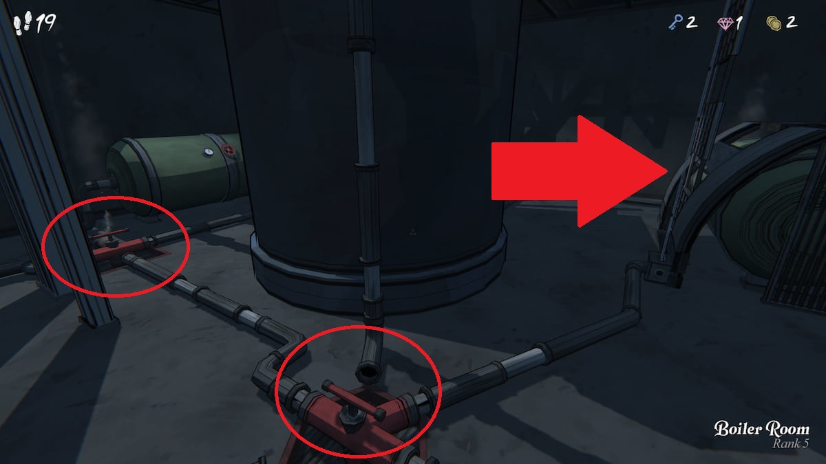 Boiler Room second green tank layout