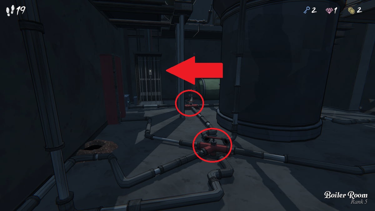 Unlocking the elevator in Boiler Room