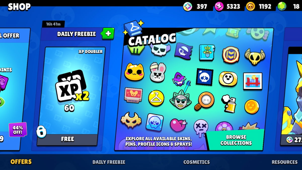 Rewards in Brawl Stars shop
