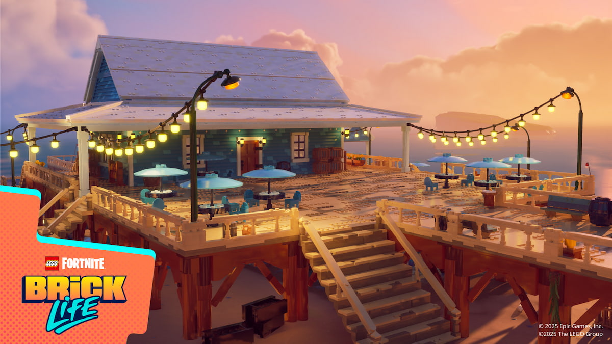 Fishing hub in Brick Life