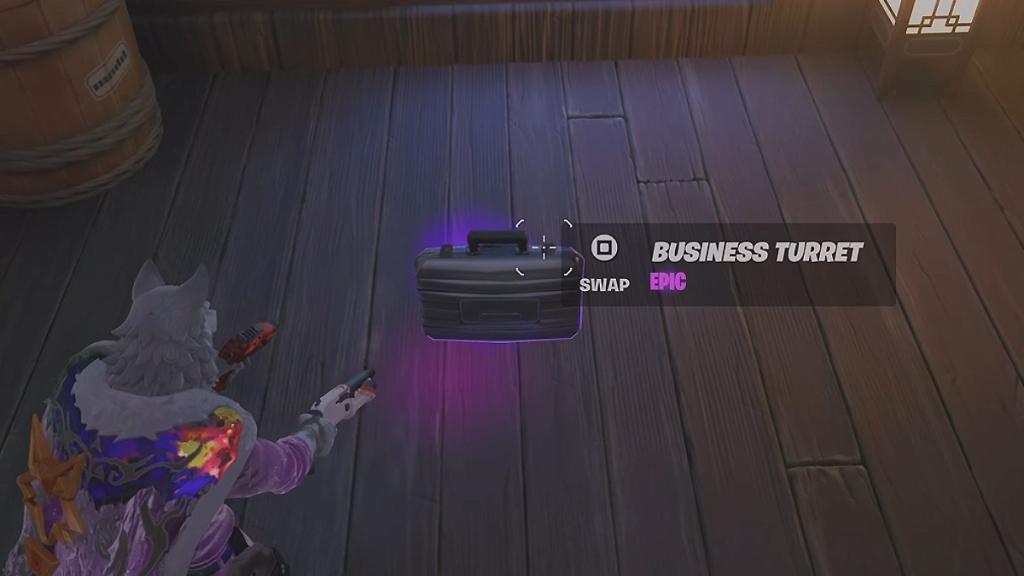a business turret in fortnite