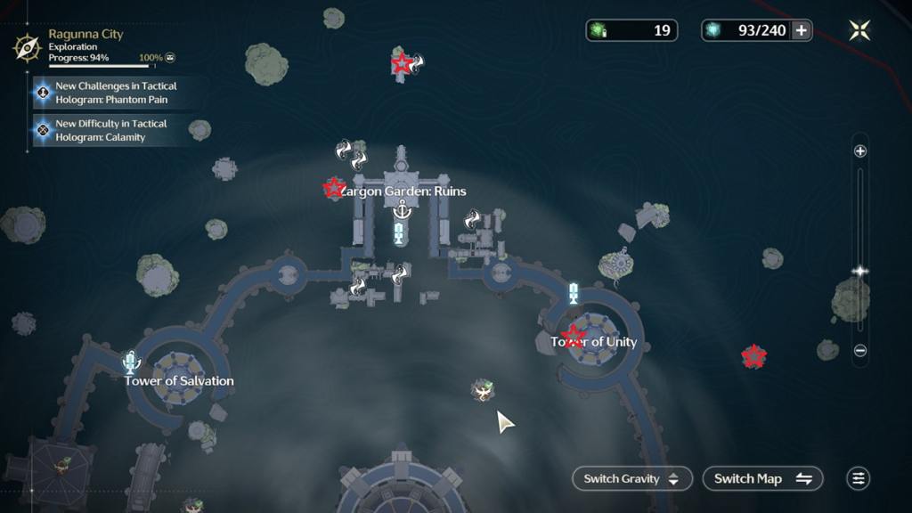 capitaneus locations in Tower of Unity and Zargon Garden Ruins