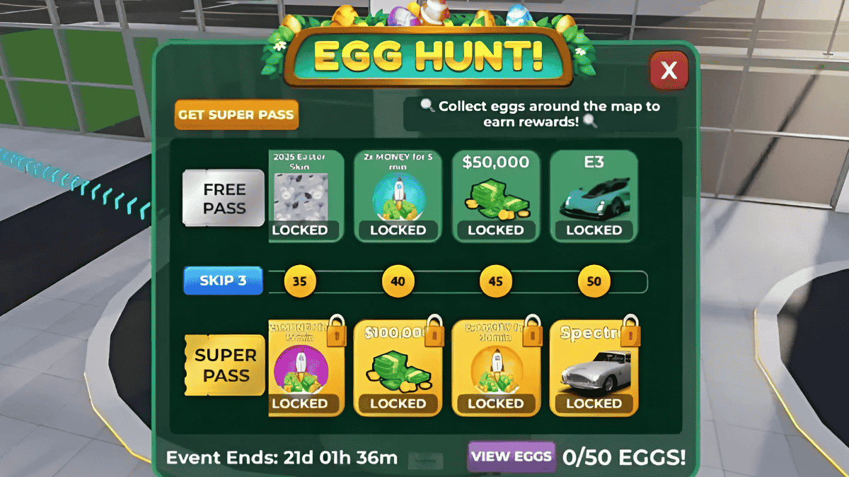 Car Dealership Tycoon Egg Hunt Battlepass