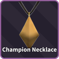 Champion Necklace Equipment item from the Verse Piece Roblox experience