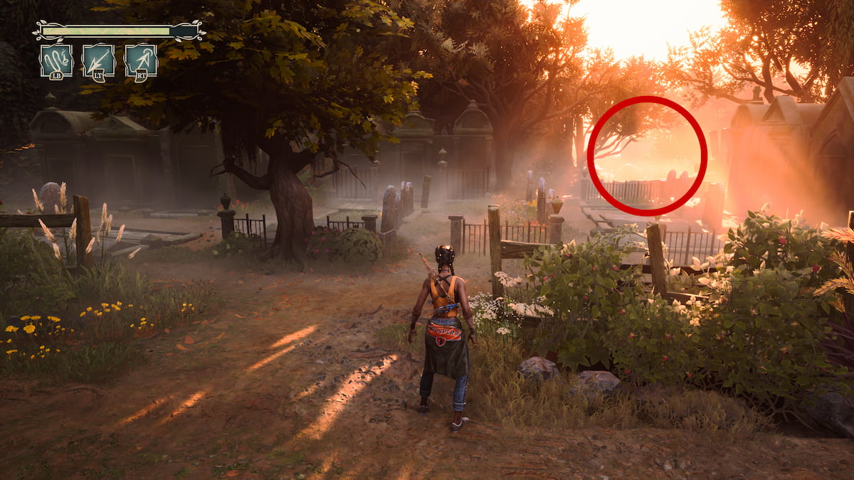 Tin Flip location near second graveyard