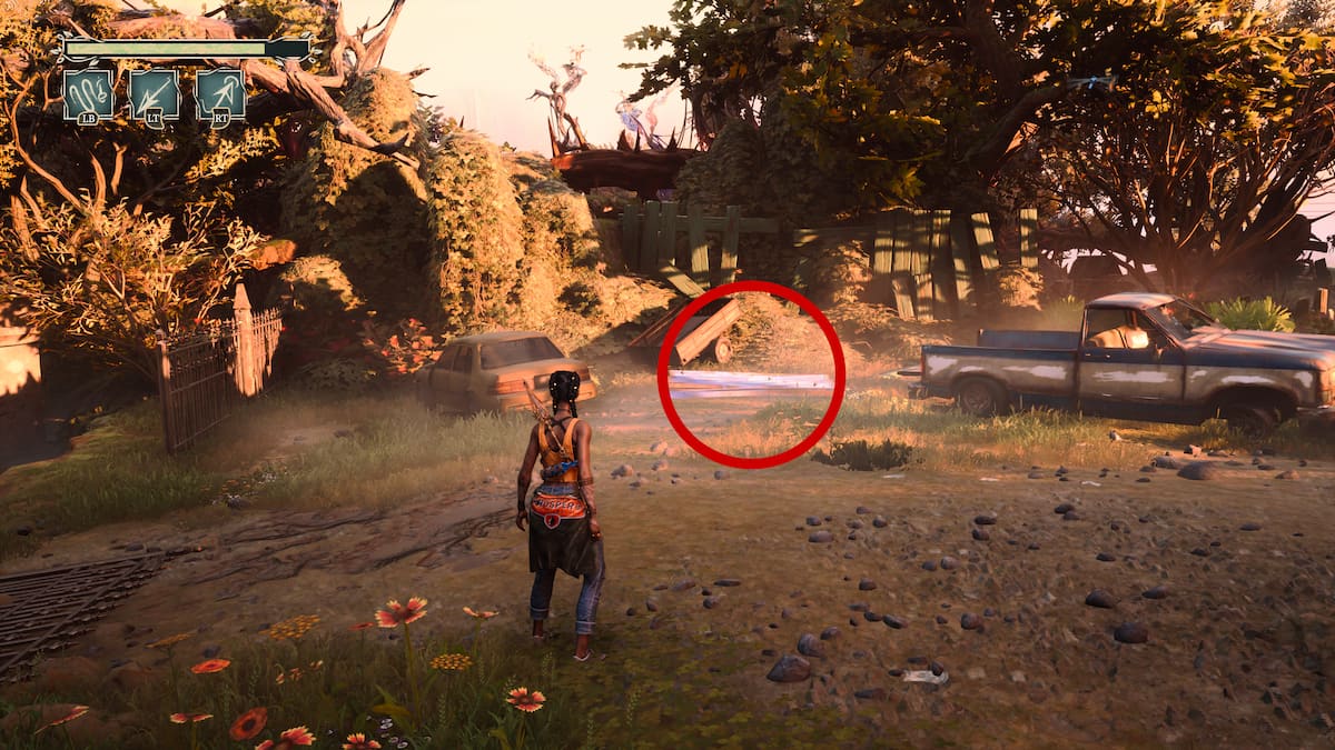 Tin Flip near church car