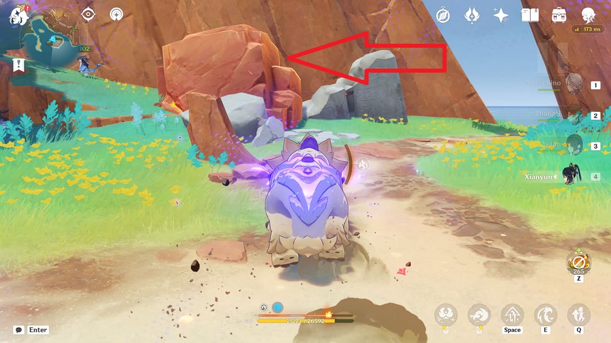 destroy the pulverite to reveal the graffiti