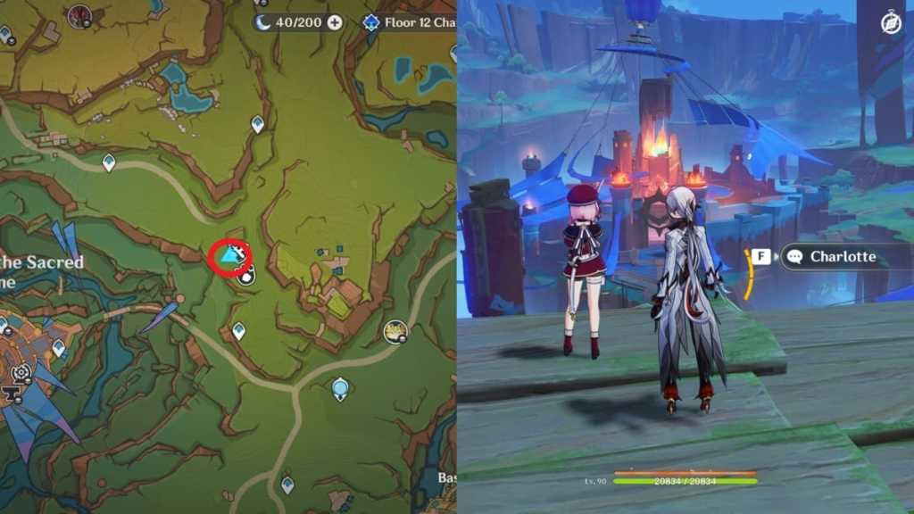Charlotte location in genshin impact 5.5 event