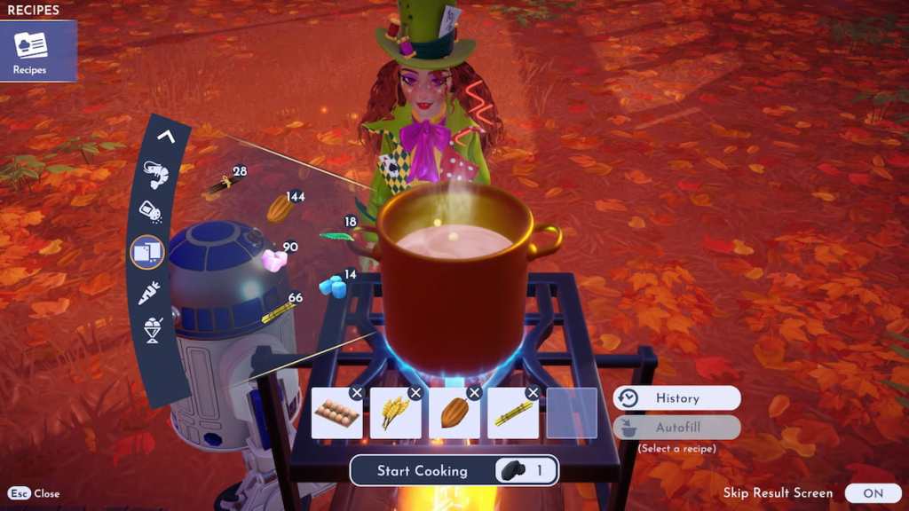 Cooking Cheshire Cat Tail in DDV