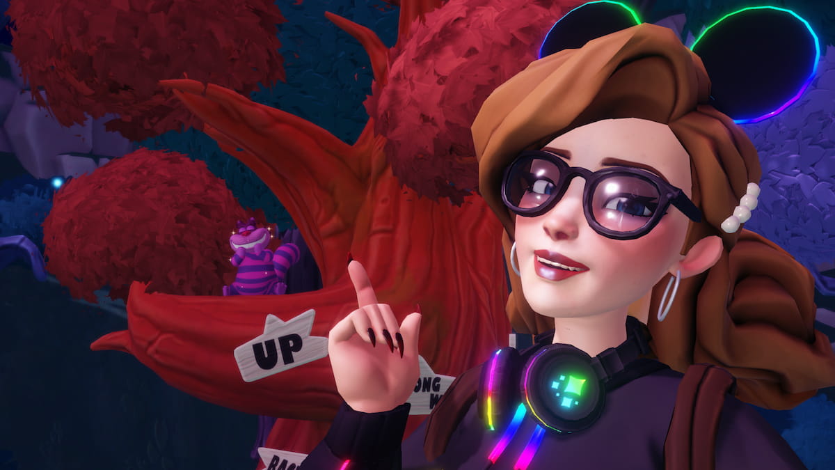 Disney Dreamlight Valley Cheshire Cat smiling at your character