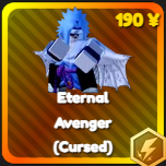 Eternal Avenger (Cursed) unit from Anime Rangers X Roblox experience