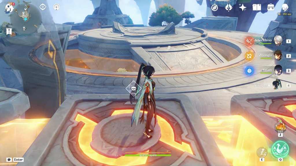 riding the dragon idol to central axis for a chest