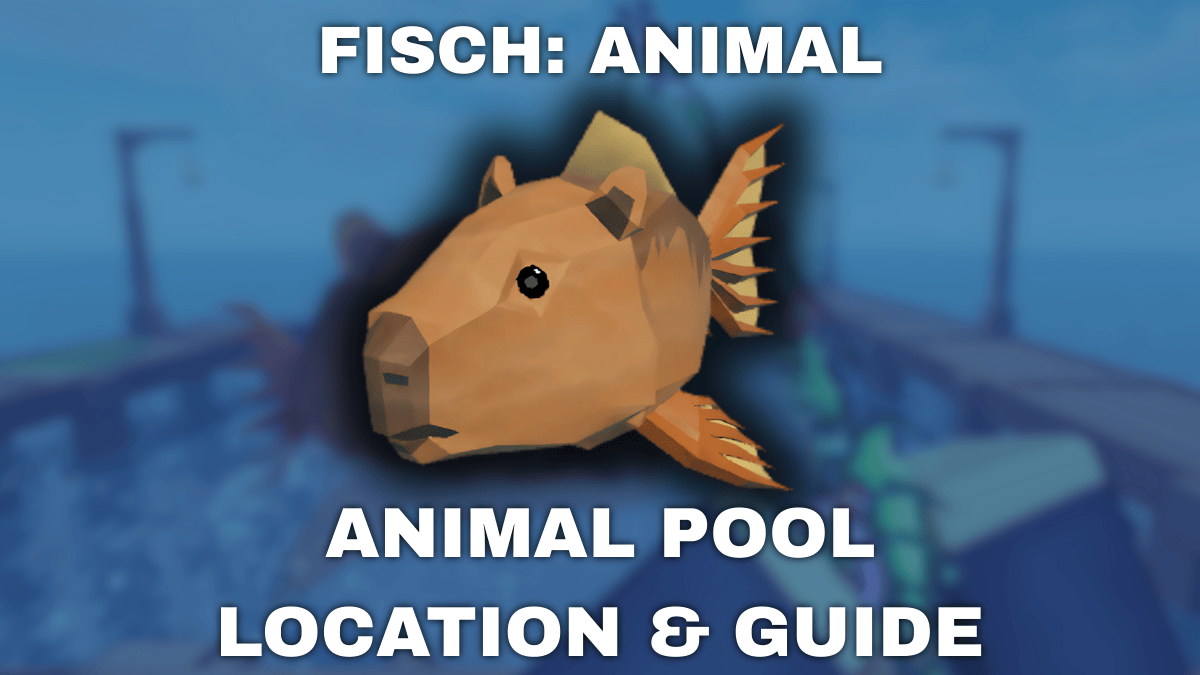 The Capibara Fish from the new Animal update in the Fisch roblox experience