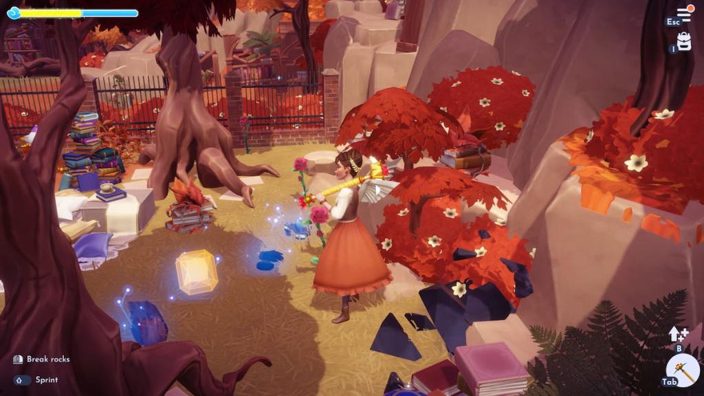 Mining for Gems in disney dreamlight valley