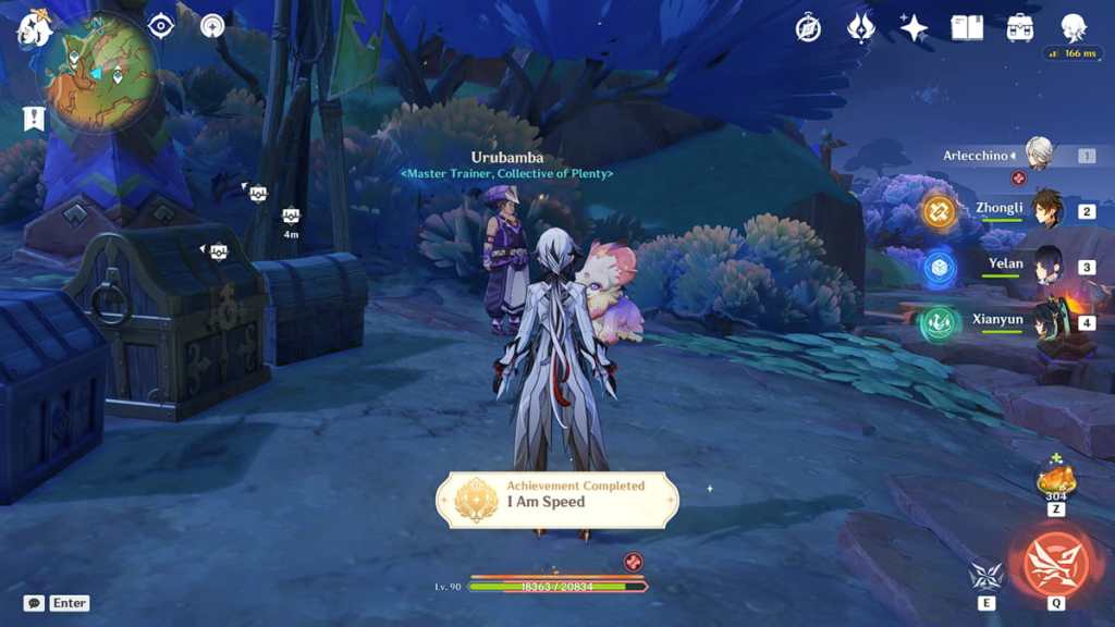 i am speed achievement in genshin impact