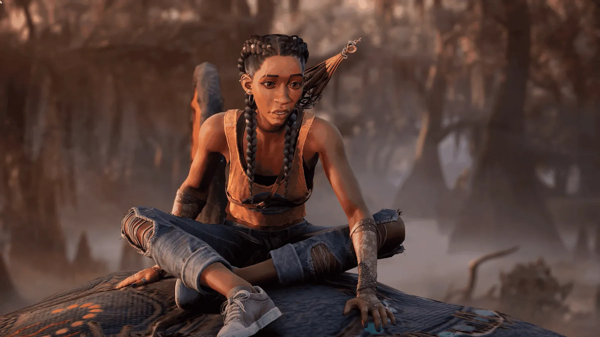 Hazel riding on the Catfish