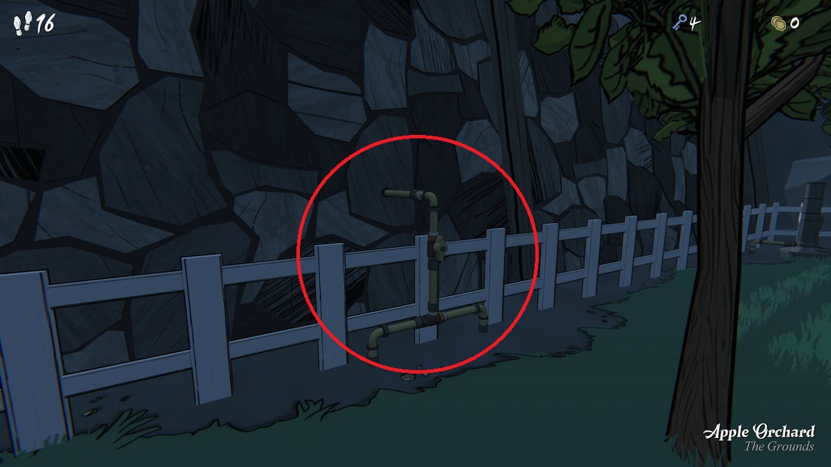 Gas valve in Apple Orchard