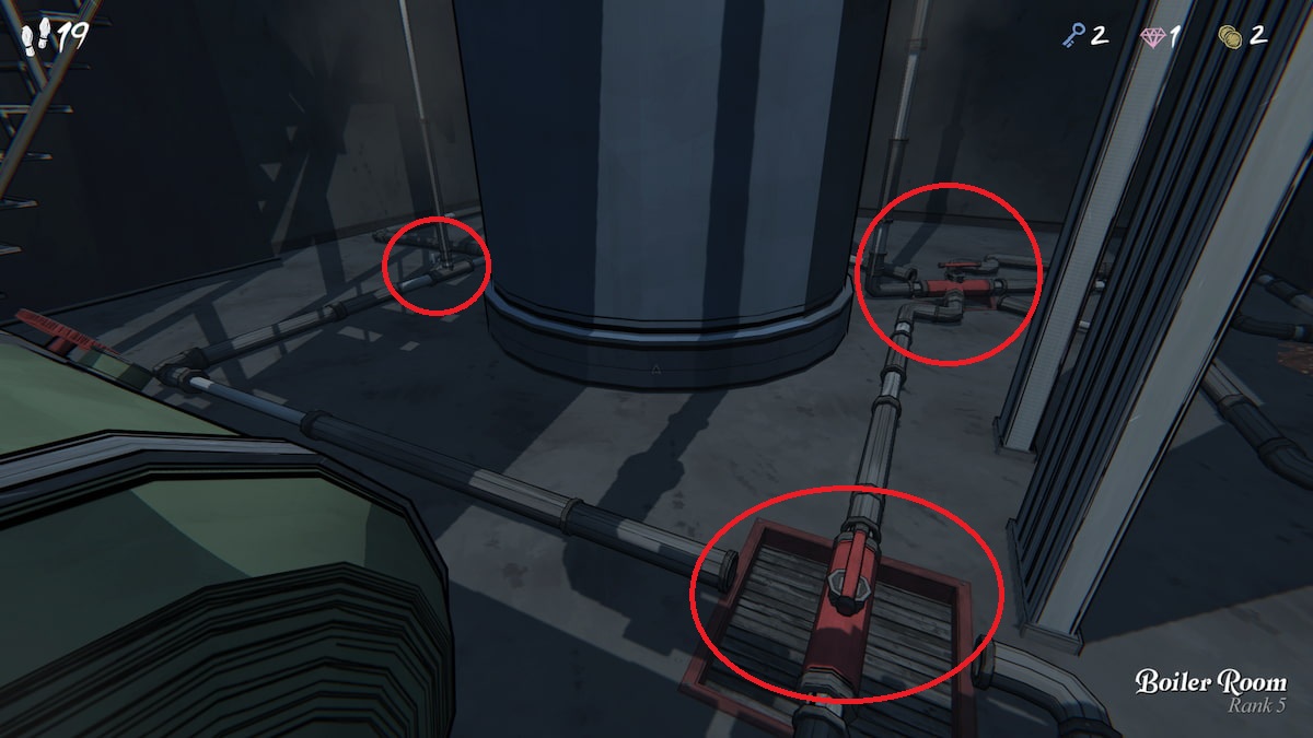 Correct layout to activate the Boiler Room