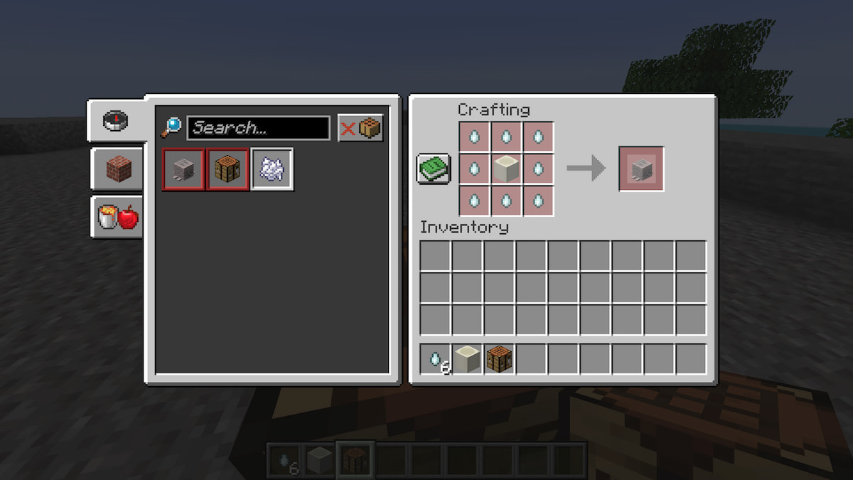 Crafting Dried Ghast Blocks