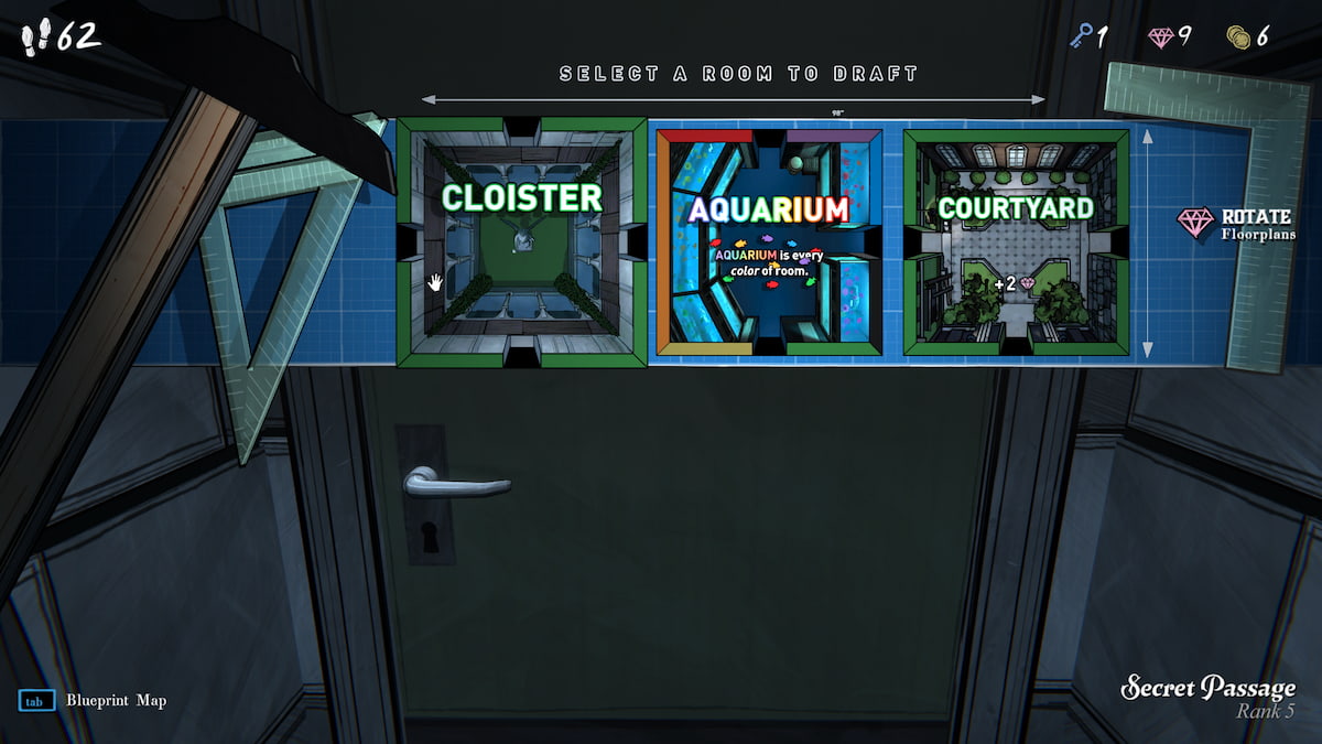 Drafting the Cloister room