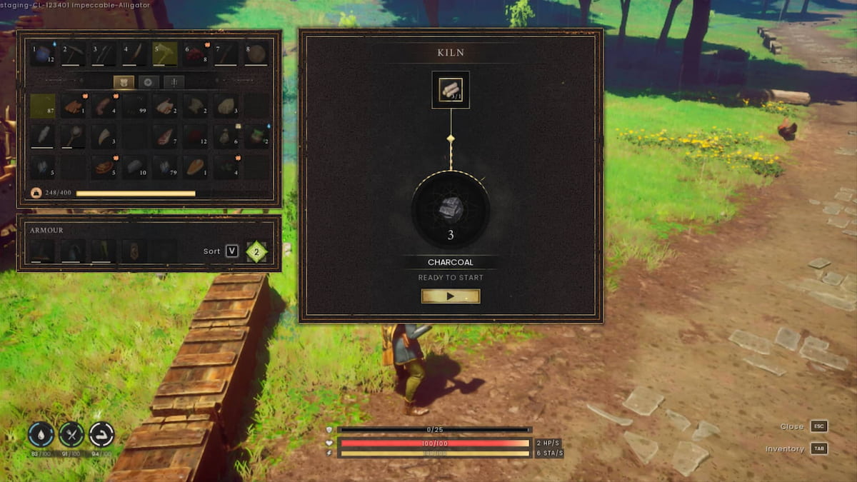 Making Charcoal in RuneScape: Dragonwilds