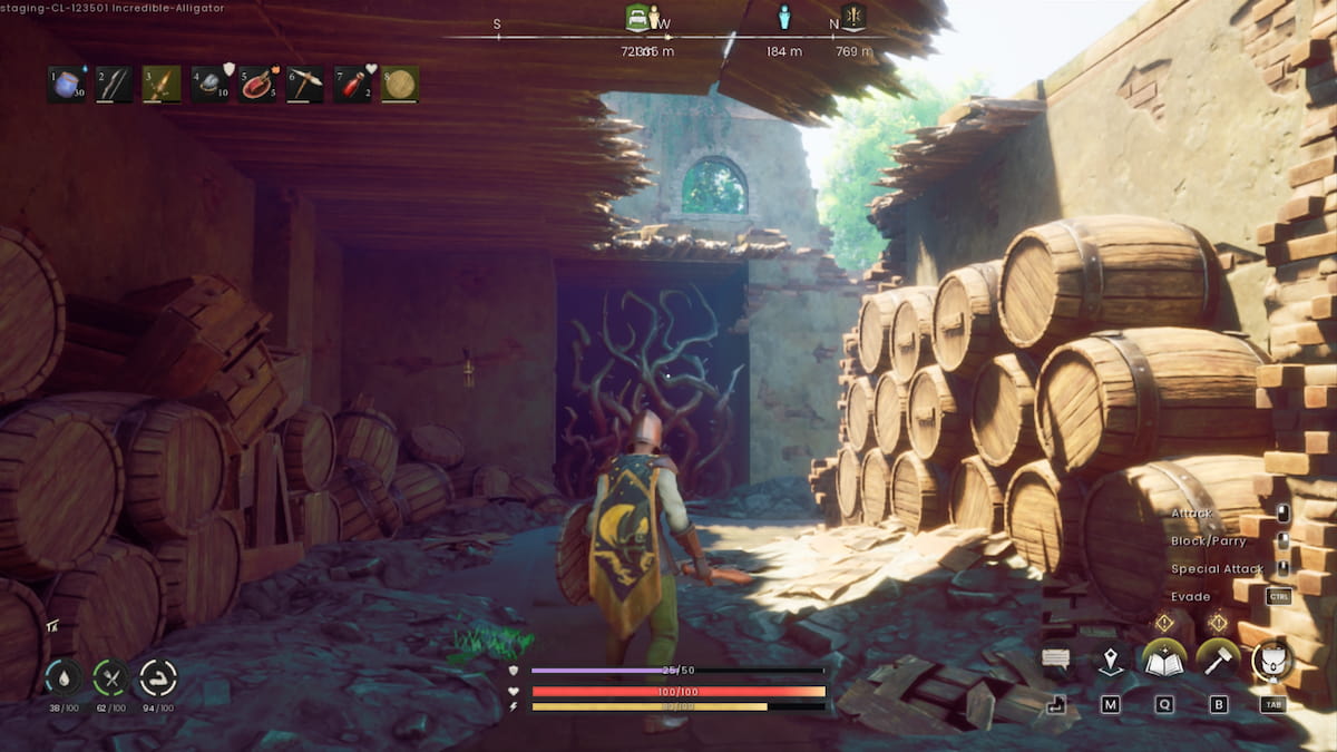 Thorn blockage in goblin guild